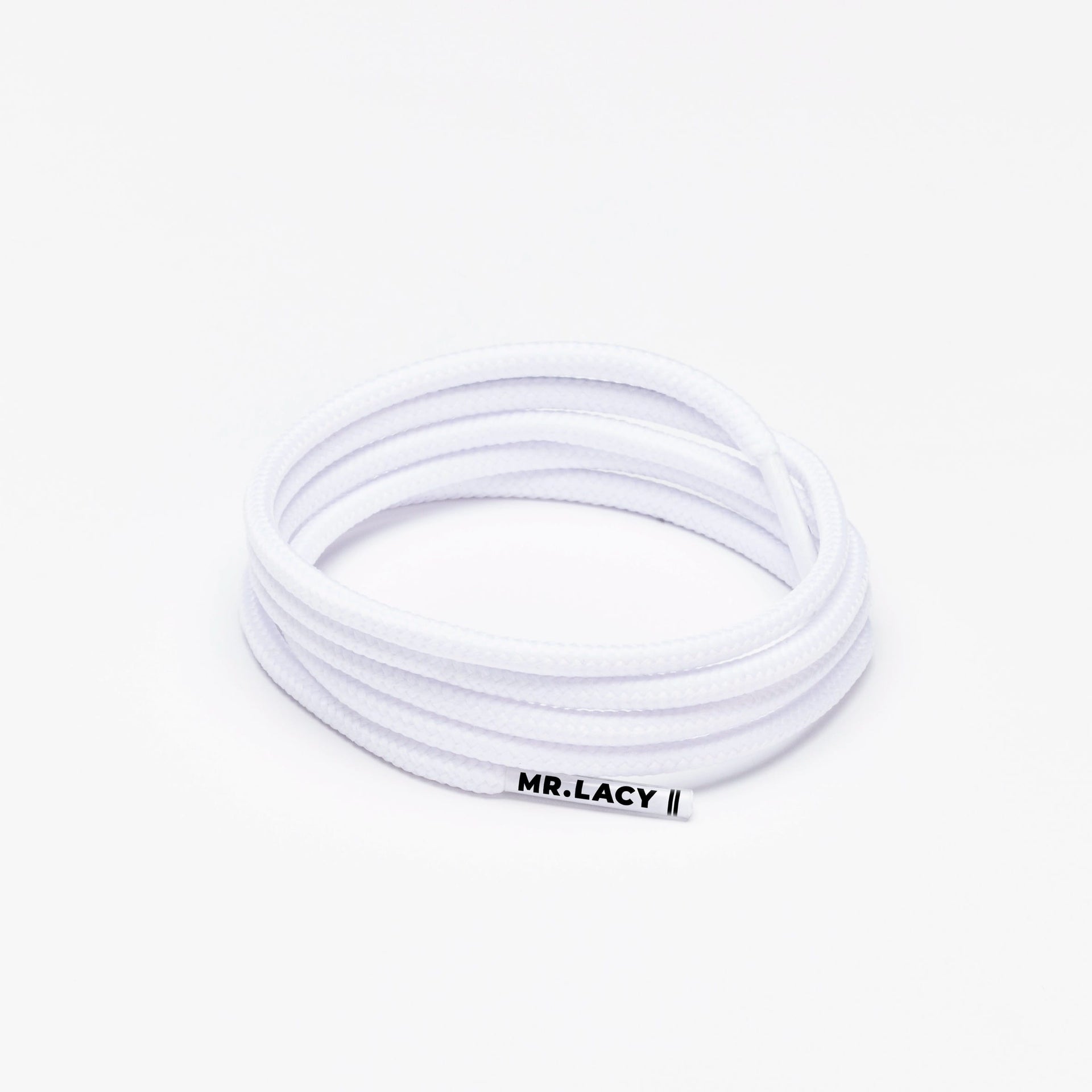 Runnies Round Shoelaces · White · Mr.Lacy