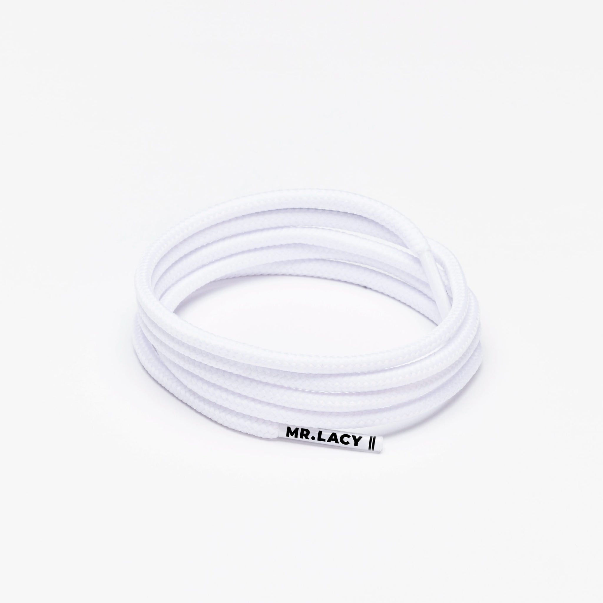 Runnies Round Shoelaces · White · Mr.Lacy