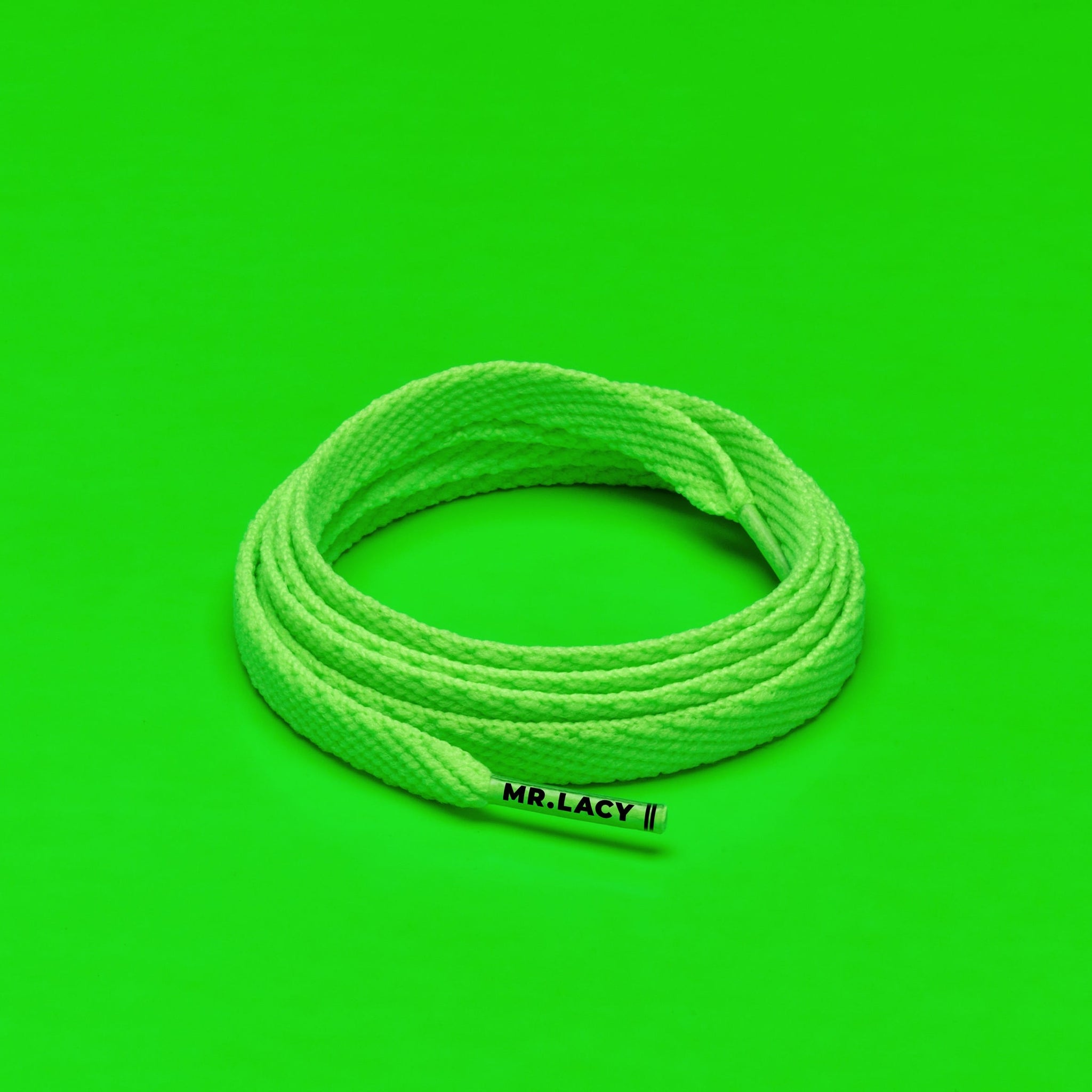 Smallies Shoelaces · Neon Green