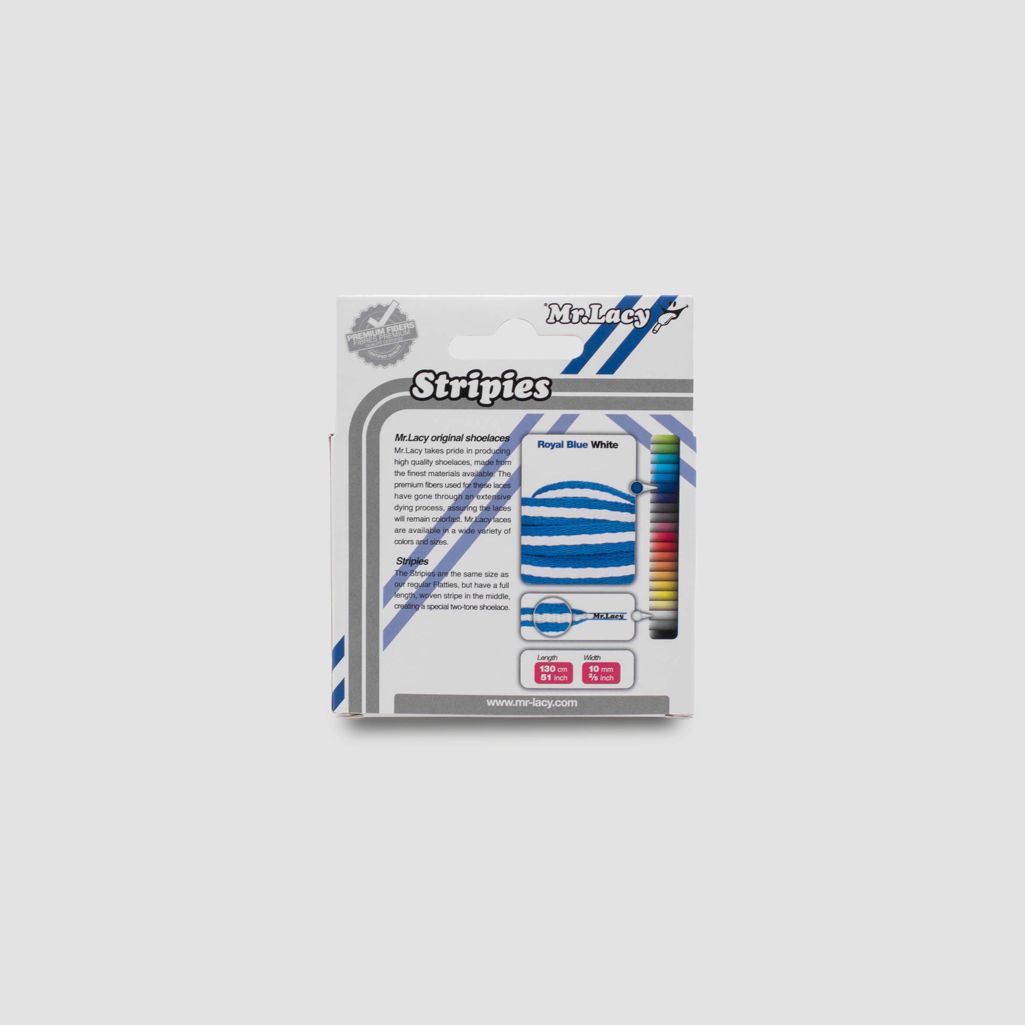 Stripies Cordones - Azul real/Blanco