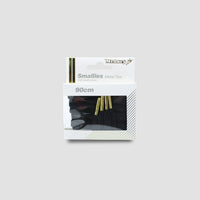 Smallies Cordones Metal Tip - Negro con punta dorada