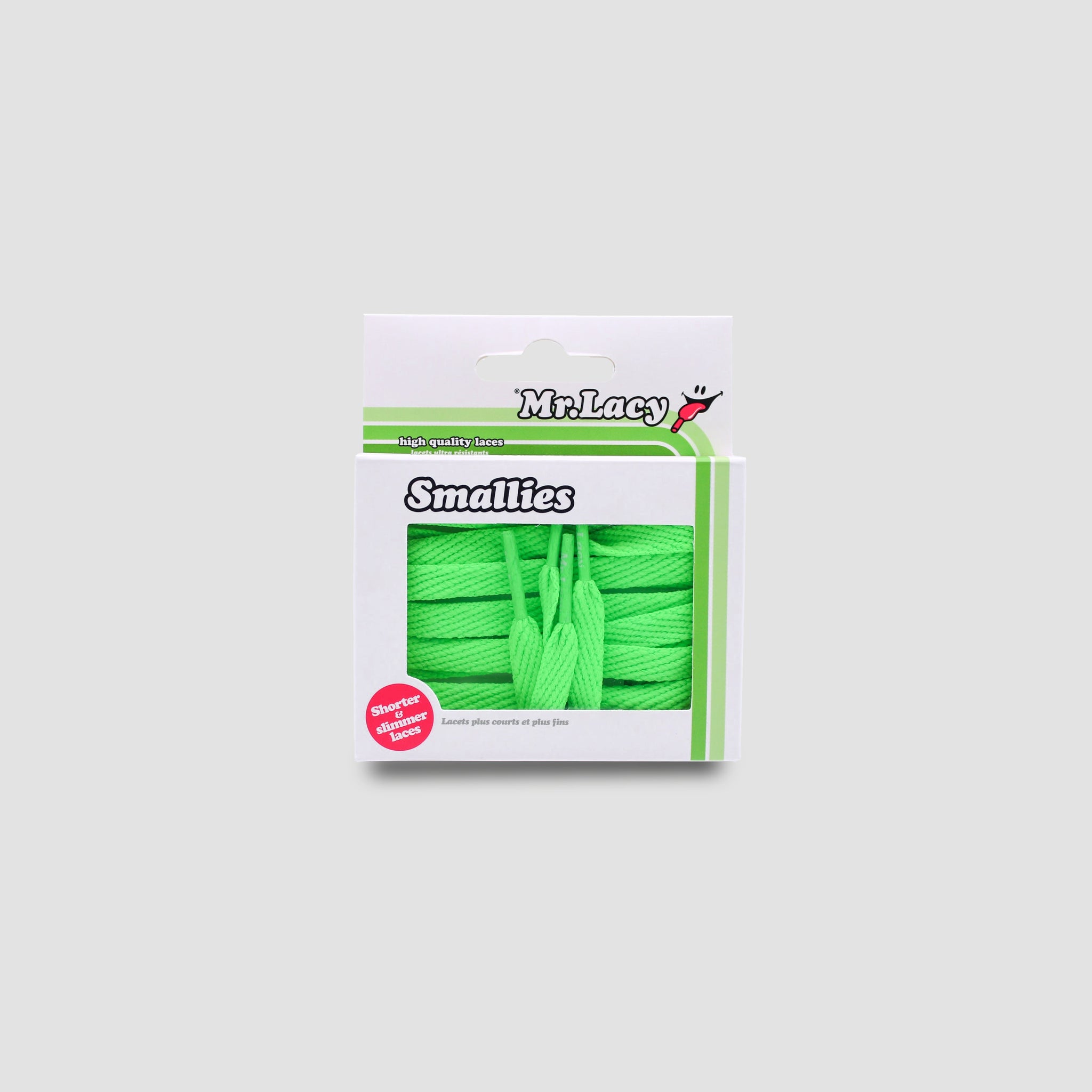 Smallies Shoelaces · Neon Green