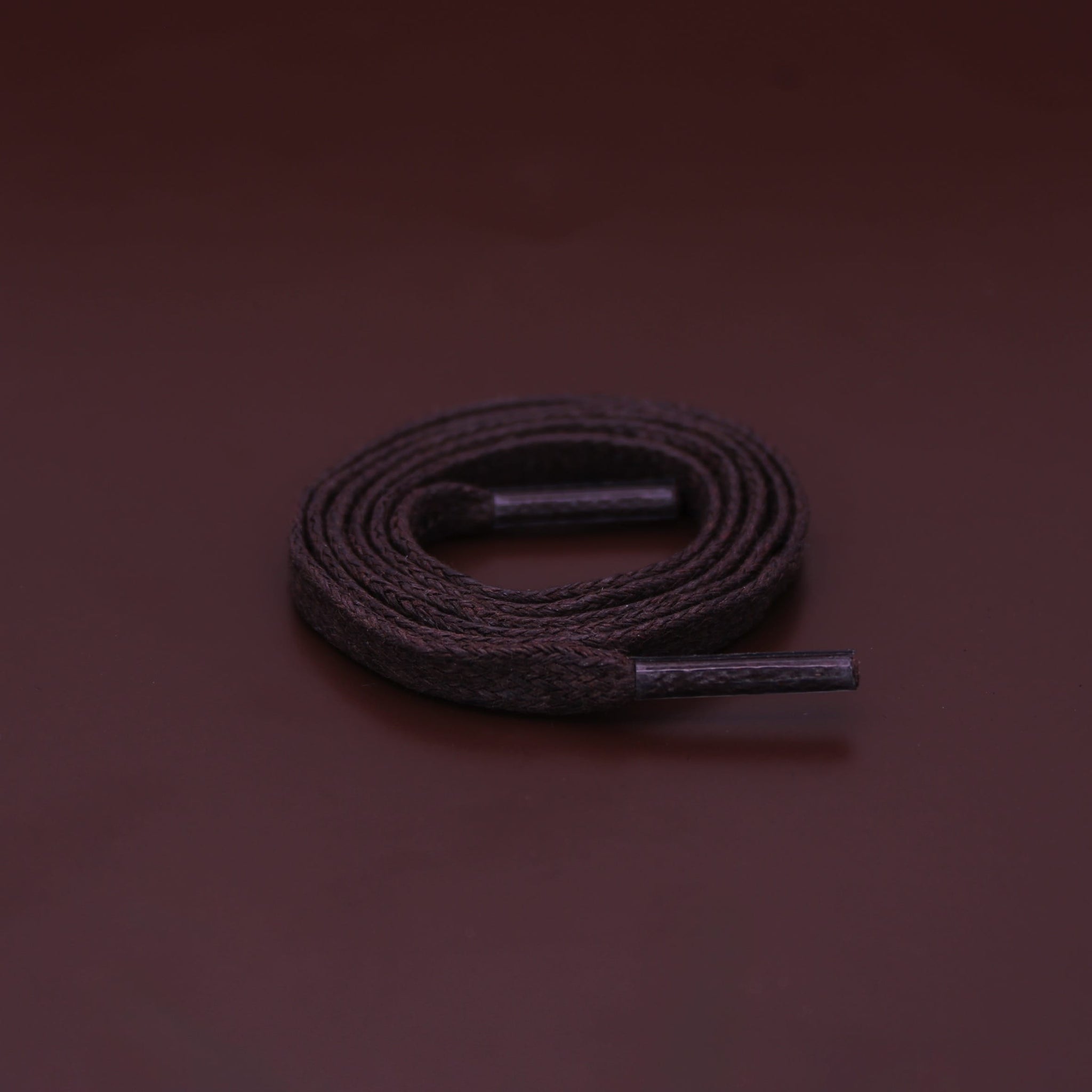 Waxies Flat Shoelaces · Dark Brown