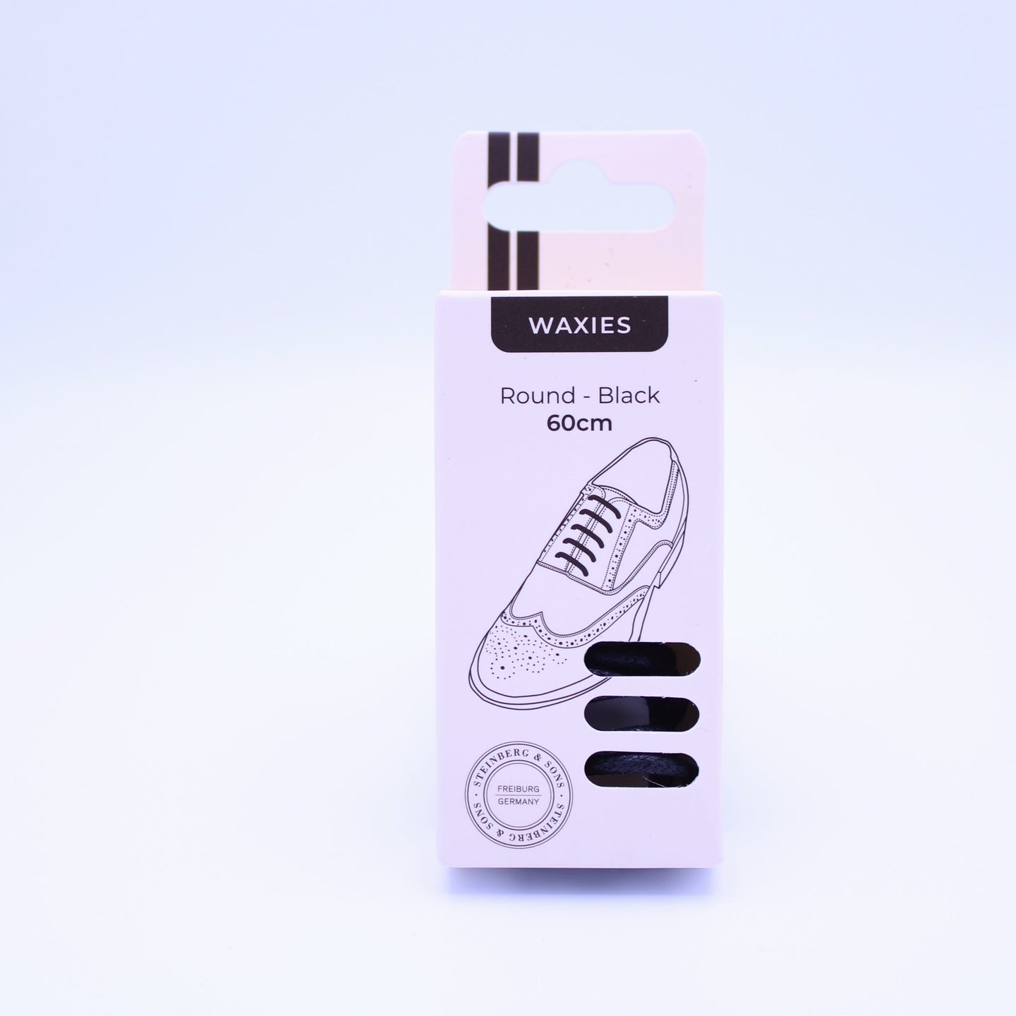 Waxies Round Shoelaces · Black