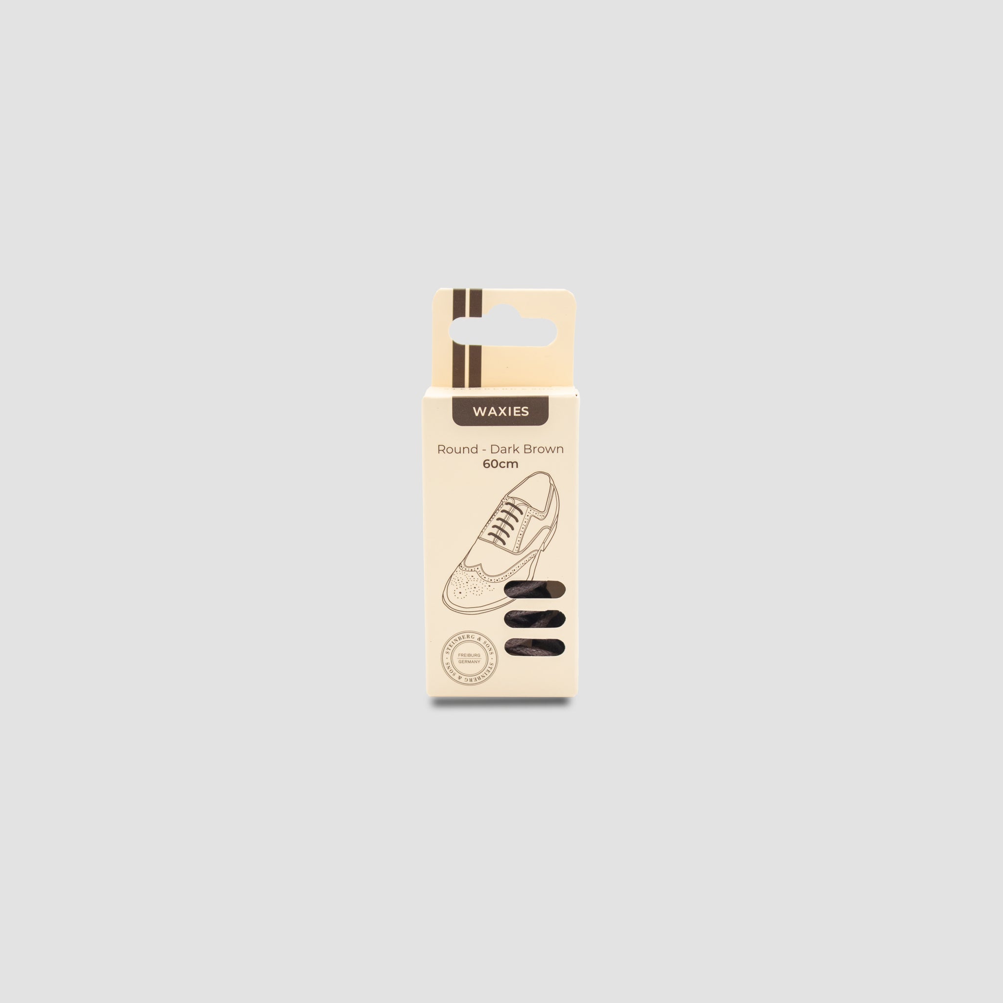 Waxies Round Shoelaces · Dark Brown