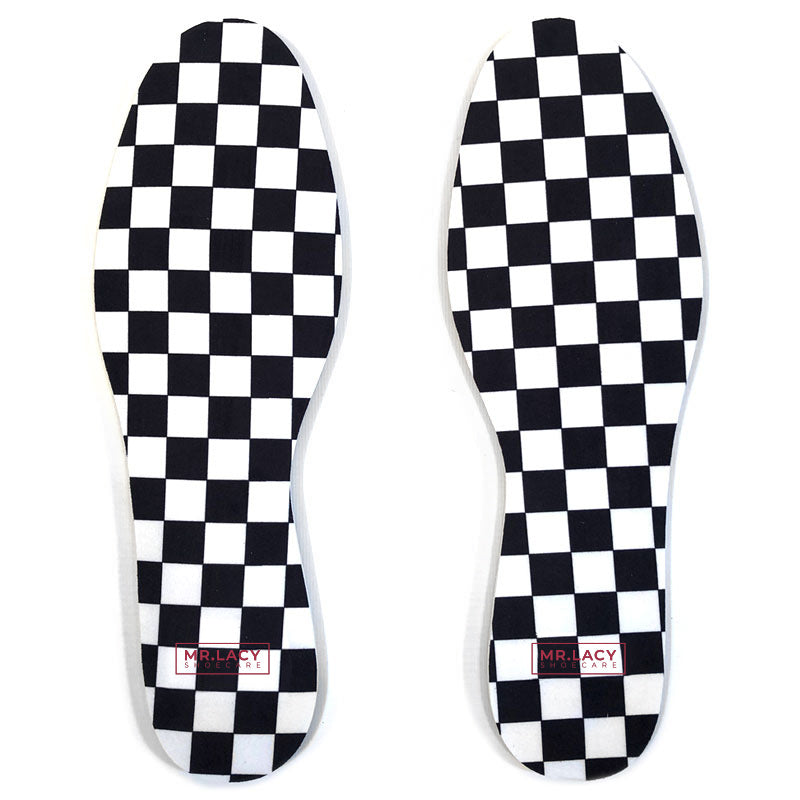 Semelles Relax Print - Checkered Black/White - Mr.Lacy