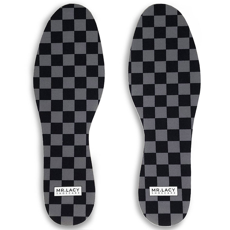 Semelles Relax Print - Checkered Black/Grey - Mr.Lacy